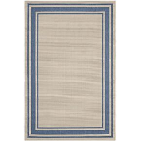 Modway Rim Solid Border 8x10 Indoor and Outdoor In Light and Dark Beige