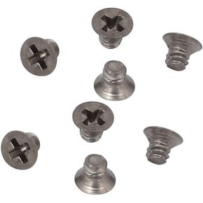 uxcell 8pcs M1.6 Metric Thread 2mm Length Flat Head Phillips Drive Titanium Screw
