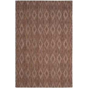 SAFAVIEH Courtyard Collection 2'3' x 8' Brown / Brown CY8522 Indoor/ Outdoor Patio Backyard Mudroom Runner Rug