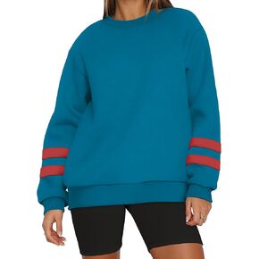 WIHOLL Womens Oversized Sweatshirts Long Sleeve Tops Fall Winter Clothes Crewneck Cozy Outfits Pullover 2024 Fashion