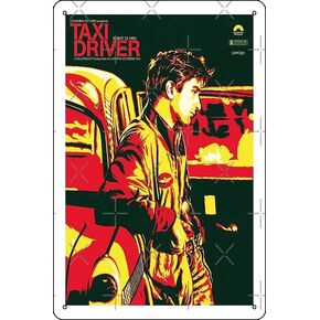 Taxi Driver Poster Metal Tin Sign Plaque Man Cave Wall 8x12 Inch Wall Art Decoration in Saudi Arabia