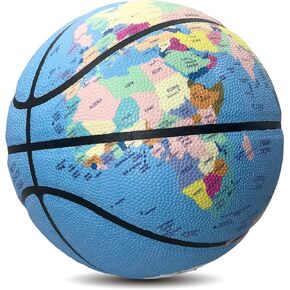MINDCOLLISION Earth Pattern Basketball, Walking Globe, Gifts, Souvenirs, Decorations