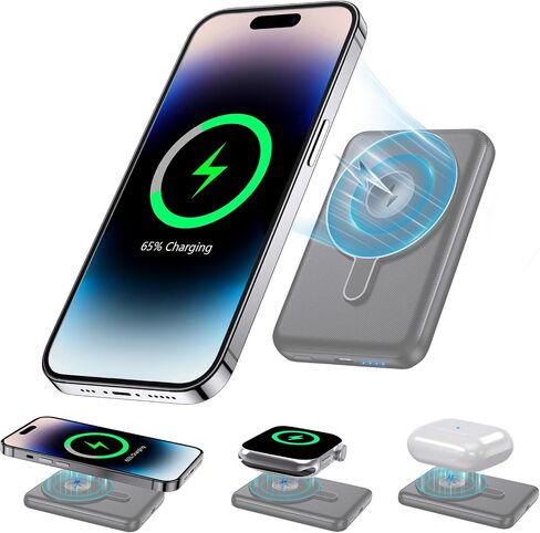 kurdene ME08 Power Charger 5000mAh Battery Pack Portable Power Bank for iPhone, Android-Grass Green in Saudi Arabia