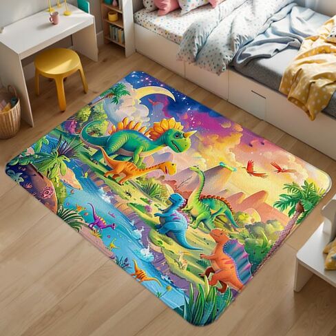 Dinosaur Rug - Dinosaur Area Rug for Boys Bedroom Decor - Dino Carpet - 36x24 inches in Saudi Arabia