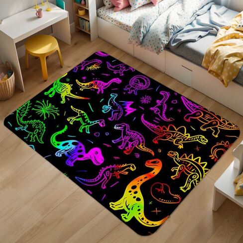 Dinosaur Rug - Dinosaur Area Rug for Boys Bedroom Decor - Dino Carpet - 36x24 inches in Saudi Arabia