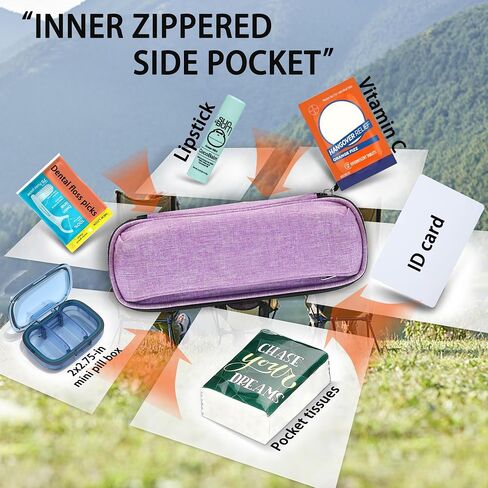 Travel Utensils Set with Splash-poof Bag, Portable Cutlery for Work, Reusable Camping Silverware Utensil, 18/0 Stainless Steel Flatware for Adult Lunch Picnic Hiking EDC Gadgets Lunch Box in Saudi Arabia