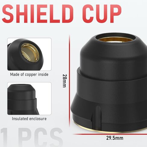 YESWELDER 24pcs Plasma Cutting Torch Consumables Sets Tip Electrode of IPT40, Suitable for YESWELDER CUT-55DS Pro/CUT-65DS Plasma Cutter in Saudi Arabia