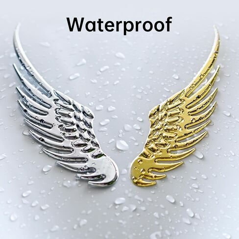 10L0L Golf Cart Stickers 3D Metal Stereo Wing Decals,Universal Decoration Accessories Emblem for Yamaha/EZGO/Club Car(Gold) in Saudi Arabia