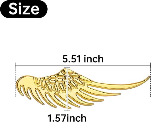 10L0L Golf Cart Stickers 3D Metal Stereo Wing Decals,Universal Decoration Accessories Emblem for Yamaha/EZGO/Club Car(Gold) in Saudi Arabia
