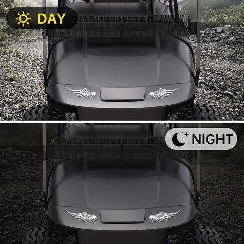 10L0L Golf Cart Stickers 3D Metal Stereo Wing Decals,Universal Decoration Accessories Emblem for Yamaha/EZGO/Club Car(Gold) in Saudi Arabia
