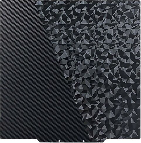 Ideaformer Flexible PEO PET Build Plate 430x430mm,Double Sided Smooth Diamond PEO+Carbon Fiber PET Spring Steel Sheet No Magnetic Plate for Anycub Kobra 2 Max for Elegoo Neptune 3 Max/Neptune 4 Max in Kuwait