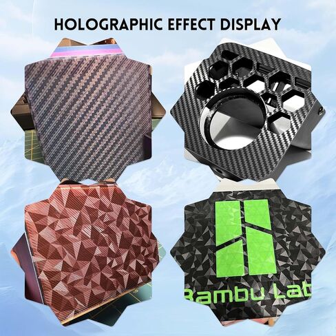Ideaformer Flexible PEO PET Build Plate 430x430mm,Double Sided Smooth Diamond PEO+Carbon Fiber PET Spring Steel Sheet No Magnetic Plate for Anycub Kobra 2 Max for Elegoo Neptune 3 Max/Neptune 4 Max in Kuwait