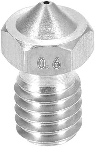 uxcell 3D Printer Nozzle,Stainless Steel V6 Nozzle 1mm,Extruder Print Head in Saudi Arabia
