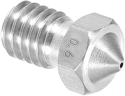 uxcell 3D Printer Nozzle,Stainless Steel V6 Nozzle 1mm,Extruder Print Head in Saudi Arabia