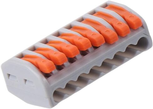 10Pcs Classified Conductor, Useful Compact Terminal, PCT-218 Cable Connect, Tie Rod Nut, Orange 8-Port Wire Connector for Quick Connect in Saudi Arabia