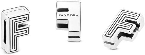 PANDORA REFLEXIONS Letter Initial Clip 925 Sterling Silver Charm in Saudi Arabia