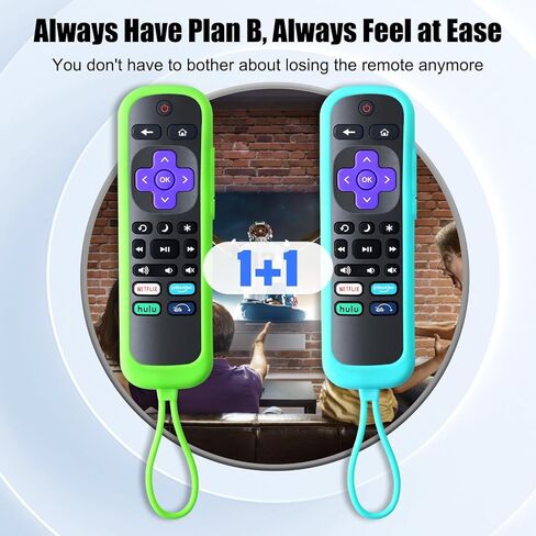 تم استبدال جهاز التحكم عن بعد فقط لـ Roku Box، متوافق مع Roku 1/2/3/4 (HD، LT، XS، XD)، لـ Roku Express، لـ Roku Premiere مع حافظة ناعمة (ليس لـ Roku Stick وRoku TV) (عبوة من 2) in Kuwait