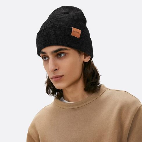 Winter Beanie Hat for Men: Warm Knit Beanie Unisex Skull Cap Men Women Cuffed Hat for Cold Weather in Saudi Arabia