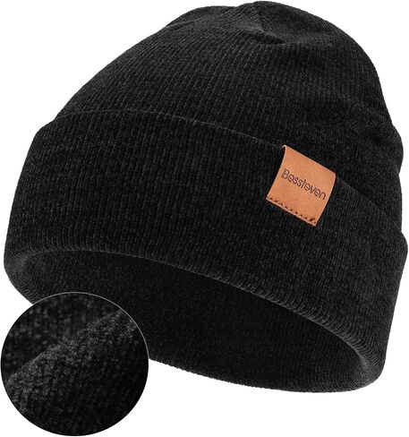 Winter Beanie Hat for Men: Warm Knit Beanie Unisex Skull Cap Men Women Cuffed Hat for Cold Weather in Saudi Arabia