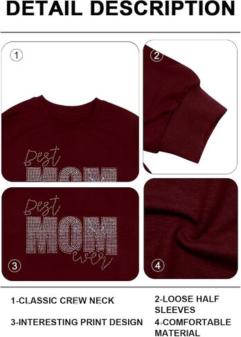 Mama Sweatshirt Coquette Sweater Women Bow Sweatshirt Pink Ribbon Sweatshirts Cute Crewneck Long Sleeve Top in Saudi Arabia