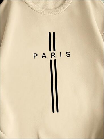 SOLY HUX Men's Sweatshirt Letter Print Crewneck Long Sleeve Casual Pullover Tops in Saudi Arabia