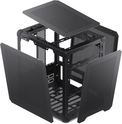 JONSBO C6-ITX white ITX Handled Mesh PC Case, Simple Compact Desktop ITX Chassis, SP MB ITX/MINI-DTX, ATX Power Bite (L140mm Max.), 170mm Tower Cpu Cooler,3 Fan positions, Tool-free Open Case, white in Saudi Arabia