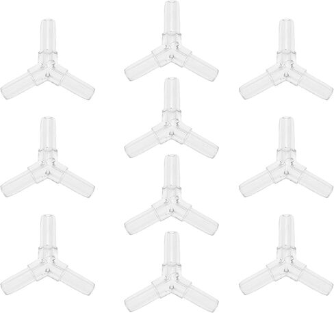 Plastic Hose Barb Fittings, 3/16" L Shaped 2 Way Barb Fitting Plastic Clear, 10 Pcs Elbow L in Saudi Arabia
