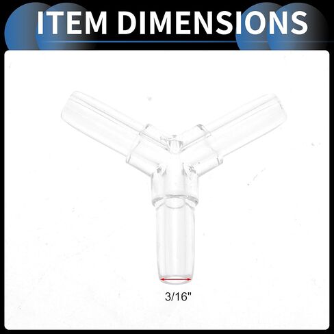 Plastic Hose Barb Fittings, 3/16" L Shaped 2 Way Barb Fitting Plastic Clear, 10 Pcs Elbow L in Saudi Arabia