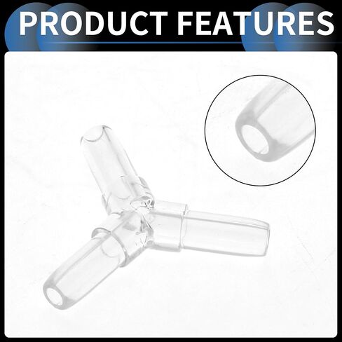 Plastic Hose Barb Fittings, 3/16" L Shaped 2 Way Barb Fitting Plastic Clear, 10 Pcs Elbow L in Saudi Arabia