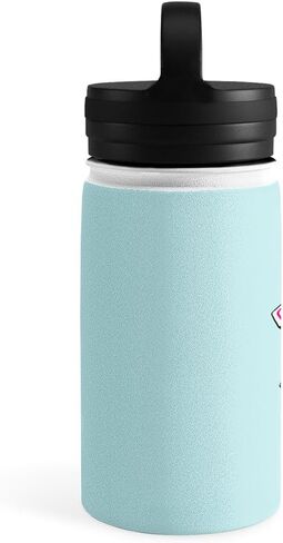Deny Designs Water Bottle, Straw Lid 18 oz, Doodle By Meg Doing My Best in Saudi Arabia