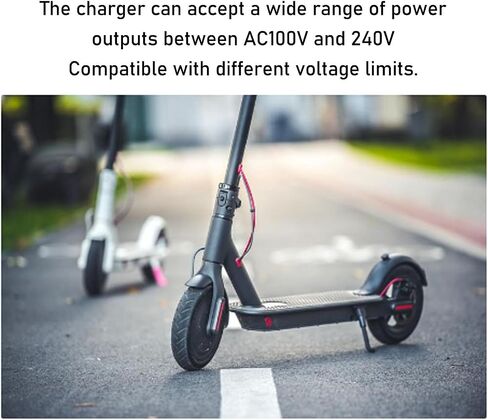 شاحن بطارية Fockety 42V 1.7A لـ Ninebot ES2 ES4 E22 ES1L سكوتر كهربائي، محول طاقة بديل لشاحن سكوتر سريع 71 وات لسكوتر Ninebot، حماية أمنية متعددة in Kuwait