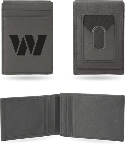 Rico Industries NFL Football Philadelphia Eagles Gray Laser Engraved Front Pocket Wallet in Saudi Arabia