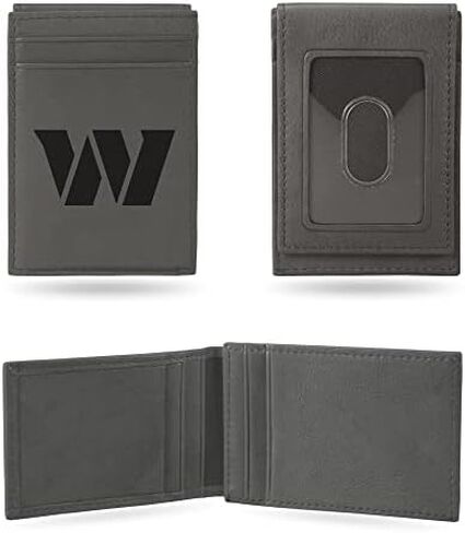 Rico Industries NFL Football Philadelphia Eagles Gray Laser Engraved Front Pocket Wallet in Saudi Arabia
