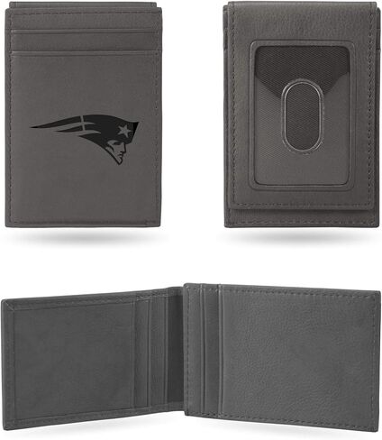 Rico Industries NFL Football Philadelphia Eagles Gray Laser Engraved Front Pocket Wallet in Saudi Arabia