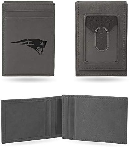 Rico Industries NFL Football Philadelphia Eagles Gray Laser Engraved Front Pocket Wallet in Saudi Arabia