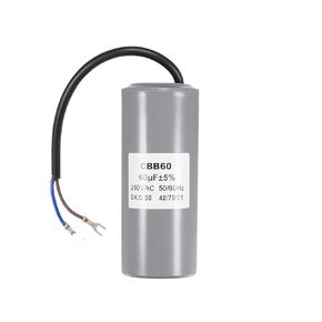 PENCK CBB60 Capacitor 60uF 250V AC 2 Wires 50/60Hz Cylinder Motor Running Capacitor 120x50mm for Air Compressor Water Pump