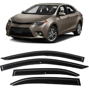 4PCS Window Visors Deflectors Vent Guards Sun Wind Rain Shield fit for 2015-2022 2023 F150 Super Crew Cab Window Visors