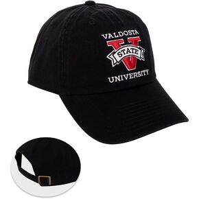 Desert Cactus Valdosta State University Baseball Hat Blazers VSU Brimmed Embroirderd Cap Adjustable Cloth Strap Adult (Style A) Black