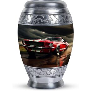 Classic Muscle Cars Racing - Little Keepsakes - Ash Urn Charm - 3 Inch - Pack of 1 - Urns for Human Ashes Small - Funeral Ashes Urn - Memorial Urns for Human Ashes Keepsake - Decorative Urn in Kuwait