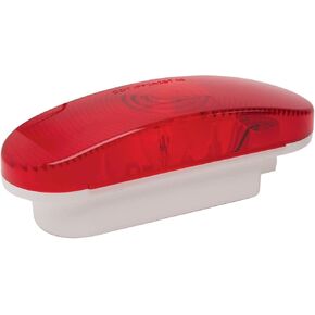 Roadpro RP-6064R 6.5" x 2.25" Red Oval Sealed Light with 3-Prong Connector