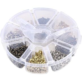1 * 10mm 500pcs Small Nails Iron Nail for Picture Nails for Picture Hanging Woodworking Furniture DIY Decorative Nails Small Bronze
