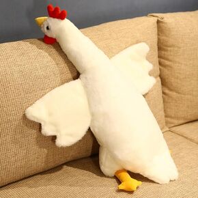 Chicken Stuffed Animal Plush Pillow Toys Giant Stuffed Farm Animal Plush Doll Cozy Chicken Plush Sleeping Pillow Gifts for Kids Birthday Decoration