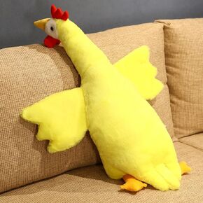 Chicken Stuffed Animal Plush Pillow Toys Giant Stuffed Farm Animal Plush Doll Cozy Chicken Plush Sleeping Pillow Gifts for Kids Birthday Decoration