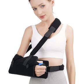 TANDCF bestlife Shoulder Abduction Sling with Removable Pillow & Exercise Ball, Shoulder & Arm Sling Immobilizer for Injury Support, Rotator Cuff, Surgery, Dislocated, Sublexion, Broken Arm