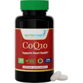 CoQ10 100mg Softgels – High Absorption Antioxidant Supplement for Heart Health, Energy Production, and Cellular Support – Non-GMO, Gluten-Free – 120 Softgels, 4-Month Supply