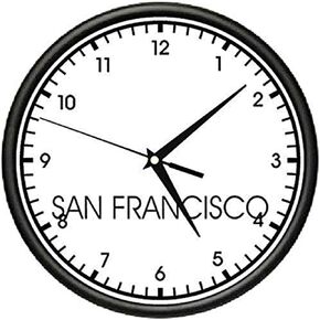 SignMission Beagle SAN Francisco Wall World time Zone Clock Office Business