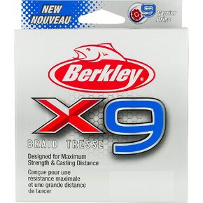 Berkley x9 Braid Superline, Suitable for Freshwater Environments