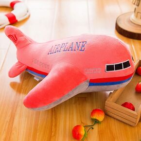 15.7"/40cm Airplane Plush Stuffed Aircraft Pillow Model Plane Toys,Blue Stuffed Kids Plush Adorable Back Pillow Model Gifts