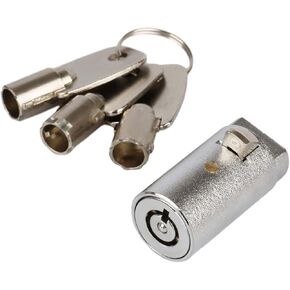 Vending Machine Lock,7 Pins Cylinder Lock with Tubular Universal Key for Soda Vending Machine,Coke Snack Machine,Coffee Maker,Candy Machine (3pcs Key) - 4 Set