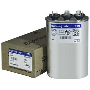 Packard POCD455 - 45 + 5 uF MFD x 370 VAC Genteq Replacement Dual Capacitor Oval # C3455L / 97F9859